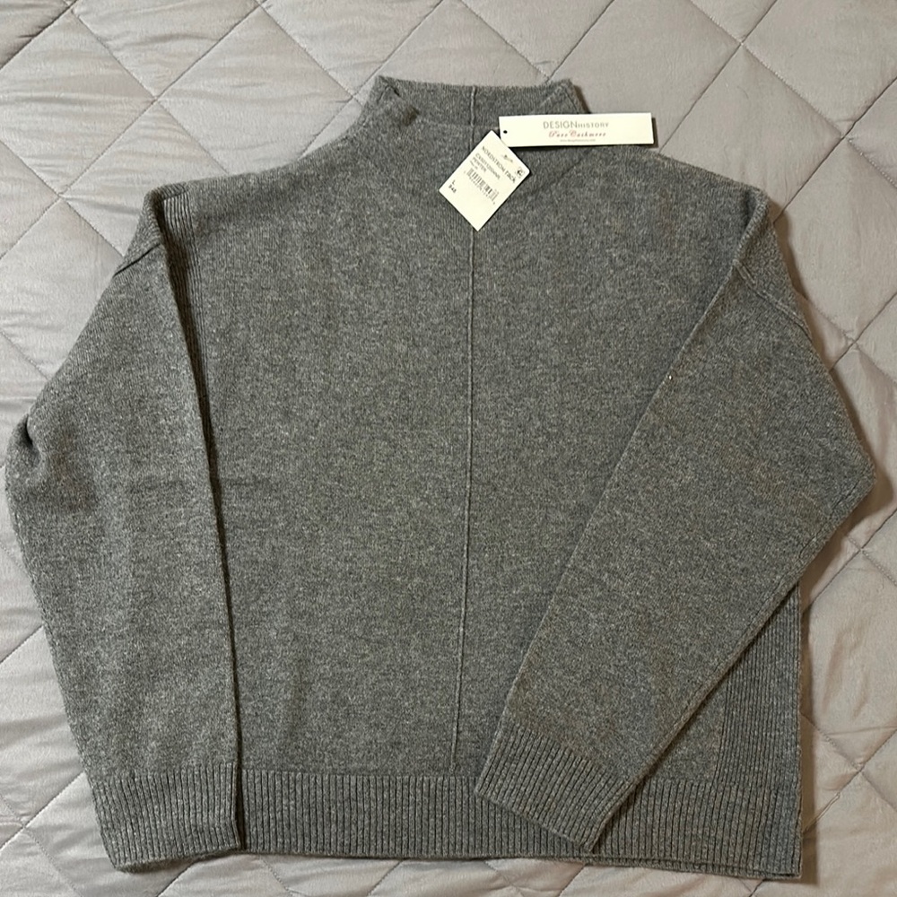 Nordstrom Rack Design History Gray Cashmere Sweater
